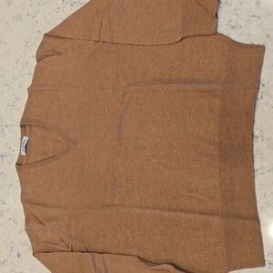 Vintage Pokara 100% Wool V-Neck Sweater Men’s L Camel Made in Spain